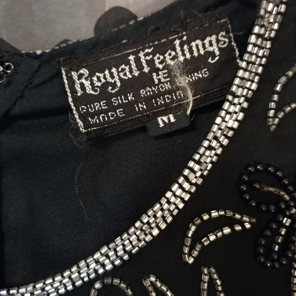 Vintage Silk Beaded Top - Picture 5 of 6